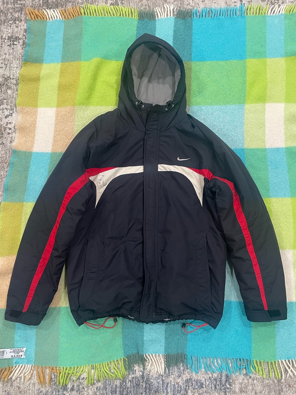 Vintage Nike Hooded Black Puffer Jacket